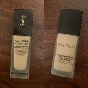 YSL + Laura Mercier Foundations